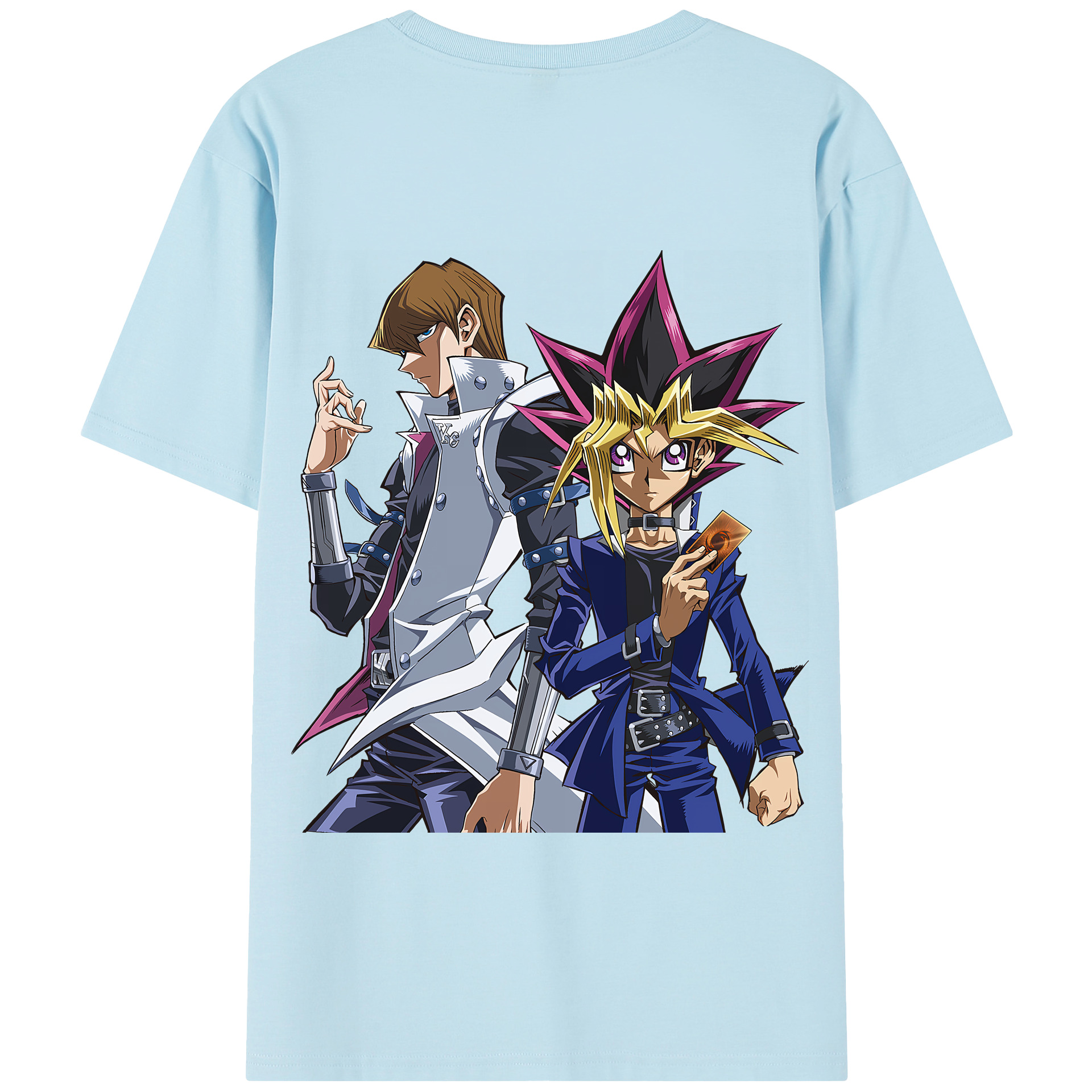 （画像用） 遊☆戯☆王 Yu-Gi-Oh! 綿100％半袖Tシャツ（背面プリント）